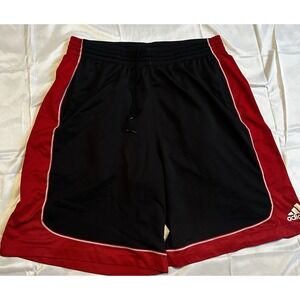 Mens Adidas Climalite Black Red Basketball Shorts Mens XL